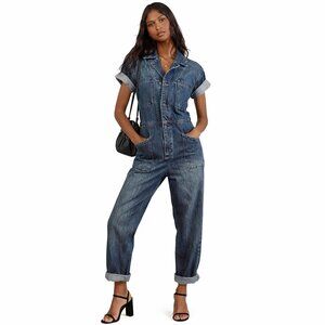 Pistola Grover Jumpsuit - Medium Denim Coverall Utility Boiler Suit SZ Small👖💙